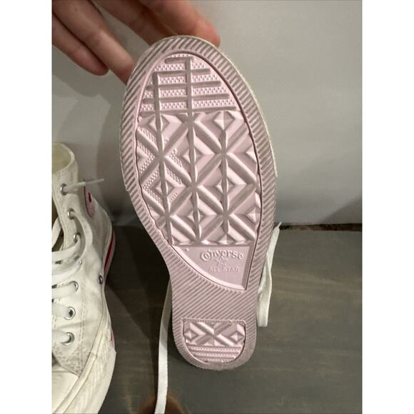Kids Converse Chuck Taylor All Star Life High Top Sneaker Hearts Size 3.5 - Picture 14 of 15